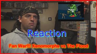 freakys reaction Fan War Xenomorphs vs The Flood [upl. by Yattirb577]