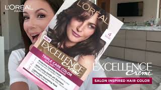 Salon Inspired Color at Home  LOréal Excellence Crème [upl. by Noirod]