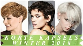 Korte kapsels winter 2018 vrouwen [upl. by Aisatsan]