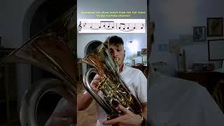 Gabriels Oboe  Euphonium Solo short enniomorricone [upl. by Parik239]