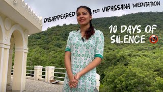 My first experience Vipassana meditation  Dhamma thalli  complete cut off from world for 10 days [upl. by Kcinnay175]