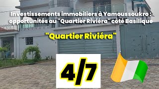 Investissements immobiliers à Yamoussoukro  opportunités au quotQuartier Riviéraquot côté Basilique [upl. by Assert]