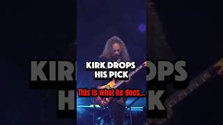 Kirk Hammett Drops His Pick Live What He Does 🎸🔥 shorts guitarfails metallica [upl. by Losse]