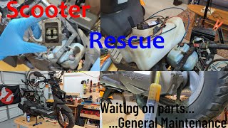 Roughhouse Maintenance  Waiting on parts Scooter Rescue E2 [upl. by Eneleahcim]