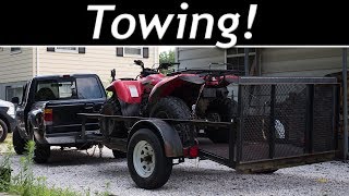 Towing with my 1998 Ford Ranger 25L 2WD for the first time [upl. by Ahsilla268]