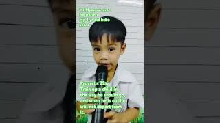 memoryverse kindergarten 4yearsold recitation shortvideo 2024shorts [upl. by Bowlds]