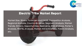 Electric Trike Market Report 2024 Forecast Industry Trendshare PriceMarket Size amp Growth [upl. by Eylsel327]