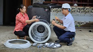 Directors Wife and Husband Repair amp Maintain Washing Machines For Customers  Ly Phuc An [upl. by Bromley]