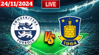 SønderjyskE vs Brøndby  Superliga  Live Match Score Today 🛑 Vivo [upl. by Marks]