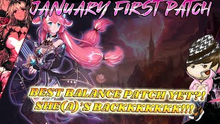 Kings raid  January balance patch  SHEA BUFF [upl. by Airbmak]