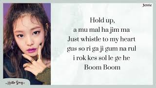 BLACKPINK  WHISTLE Easy Lyrics [upl. by Ioved]