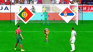 Ronaldo vs Dusan Tadicред PORTUGAL VS Serbia FIFA WORLD CUP FINAL PLENTY SHOOTOUT KICK GOALред FIFA23 [upl. by Yrelav542]