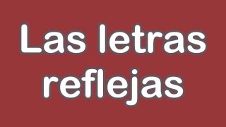 Grafologia Letras reflejas [upl. by Lilly]