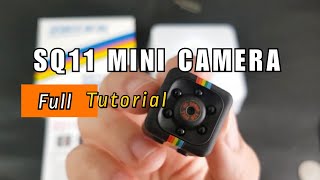 SQ11 MINI CAMERA 1080P Full HD CCTV SPY CAM  TAGALOG  TUTORIAL [upl. by Assili]