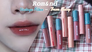 8 MÀU MỚI CỦA ROMAND ZERO VELVET TINT amp JUICY LASTING TINT  NEW COLOR 22 23 24 25  Yeah I’m Lio [upl. by Agle]