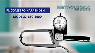 PLICÓMETRO PROFESIONAL HARPENDEN  MODELO SFC1000 [upl. by Danialah983]