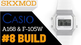 8 Casio A168 amp F105W Completed Build  Parts by SKXMOD [upl. by Domash667]