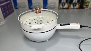 Imported Electric Cooker Pan with Steamer  4L Capacity 1500W  gawadarimport unboxing viral [upl. by Reyna]