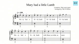 Mary had a little lamb  Piano for kids [upl. by Eudoca]