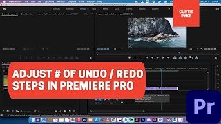 How to Adjust Number of Undo and Redo Steps  Premiere Pro [upl. by Wyatan]