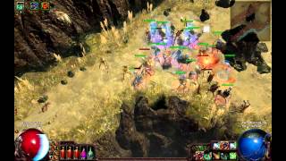 Vaal skills Summon Skeletons and Glacial Hammer Path of exile [upl. by Shalna474]