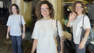 Sanya Malhotra Looks So Cute 🥰 Spotted At Bandra [upl. by Anurag759]