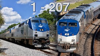 Amtrak P42DC Locomotive Fleet 1  207 [upl. by Ecyt829]