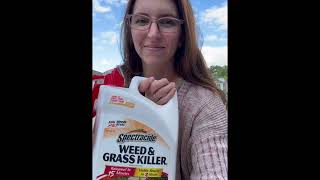 Review of Spectracide Weed amp Grass Killer with AccuShot Sprayer Gun [upl. by Karoline]