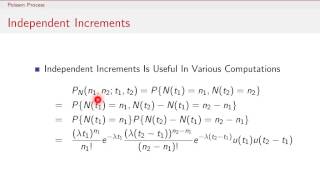 Random Processes  10  Poisson Process Properties Part 2 [upl. by Ezeerb815]