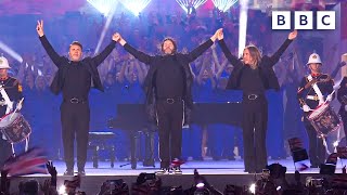 Well never forget this Take That performance 🙌  Coronation Concert at Windsor Castle  BBC [upl. by Aihk]