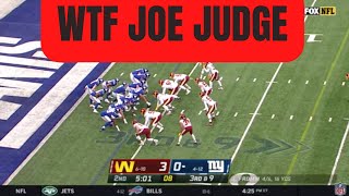 What the Hell was Joe Judge thinking Worst play call ever [upl. by Yelehsa]