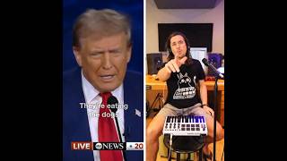 The Kiffness x Donald Trump  They are eating the cat  Viral Song  shorts viral debate trump [upl. by Winfred887]