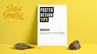 How To Design A Quality Poster  Poster Designing Tips [upl. by Harutek]