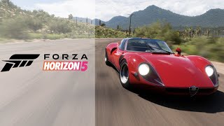 Forza Horizon 5  1968 Alfa Romeo 33 Stradale  Open World Free Roam [upl. by Marler414]