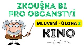 Zkouška pro české občanství B1 Úloha 3  příklad dialogu  KINO [upl. by Ryan]