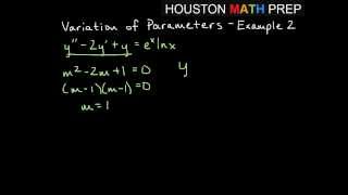 Variation of Parameters  Example 2 [upl. by Atauqal]