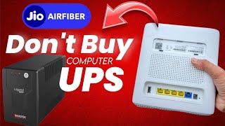 Dont Buy Computer Ups For Jio Airfiber Before Watching This Video  Part 2  Creative Guru Tech [upl. by Tessie119]