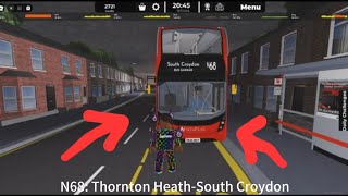 Driving the N68 from Thornton Heath High Street to South Croydon South End [upl. by Bromley110]