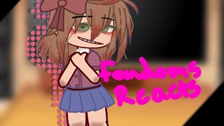 Fandoms react to Elizabeth afton aftonfamily elizabeth gacha reaction Fandom [upl. by Ilera]