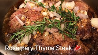 Filet Mignon Steak Recipe  Sharing how to cook steak Garlic Shallots Rosemary and Thyme [upl. by Mages]