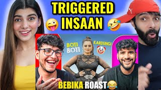 Bebika Dhurve  The TunTun Mausi Roast ft FukraInsaan Triggered insaan reaction [upl. by Matland]