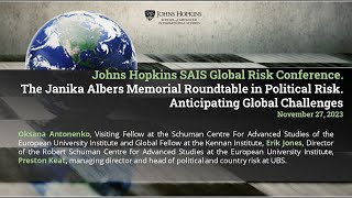 Johns Hopkins SAIS Global Risk Conference [upl. by Melnick752]