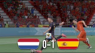 Netherlands vs Spain 01  2010 FIFA World Cup Final in FIFA 22 [upl. by Ijnek]