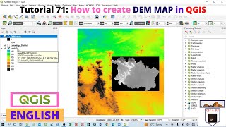 How to create DEM MAP in QGIS [upl. by Solakcin]