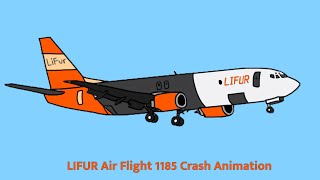 LIFUR Air Cargo Flight 1185 Crash Animation [upl. by Tram]