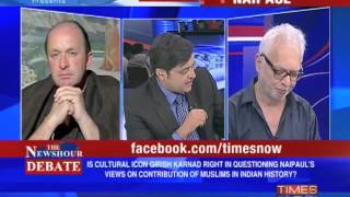 The Newshour Debate Karnad challenges Naipaul  Part 2 of 2 [upl. by Dilks3]