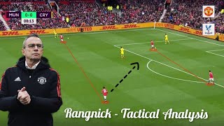 Rangnick Tactical Analysis against Crystal Palace  Gegenpressing Viera got Dominated by Ralf [upl. by Yniattirb]