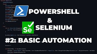 PowerShell Selenium Tutorial 2  Basic Automation [upl. by Notyalk]