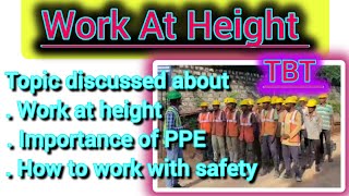 Work At Height  Tool Box Talk In Hindi  Height Safety 🦺🛟 [upl. by Atwood168]