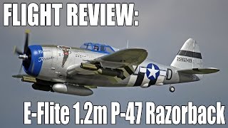 Assembly amp Flight Review  EFlite 12m P47D Thunderbolt Razorback [upl. by Butterworth786]